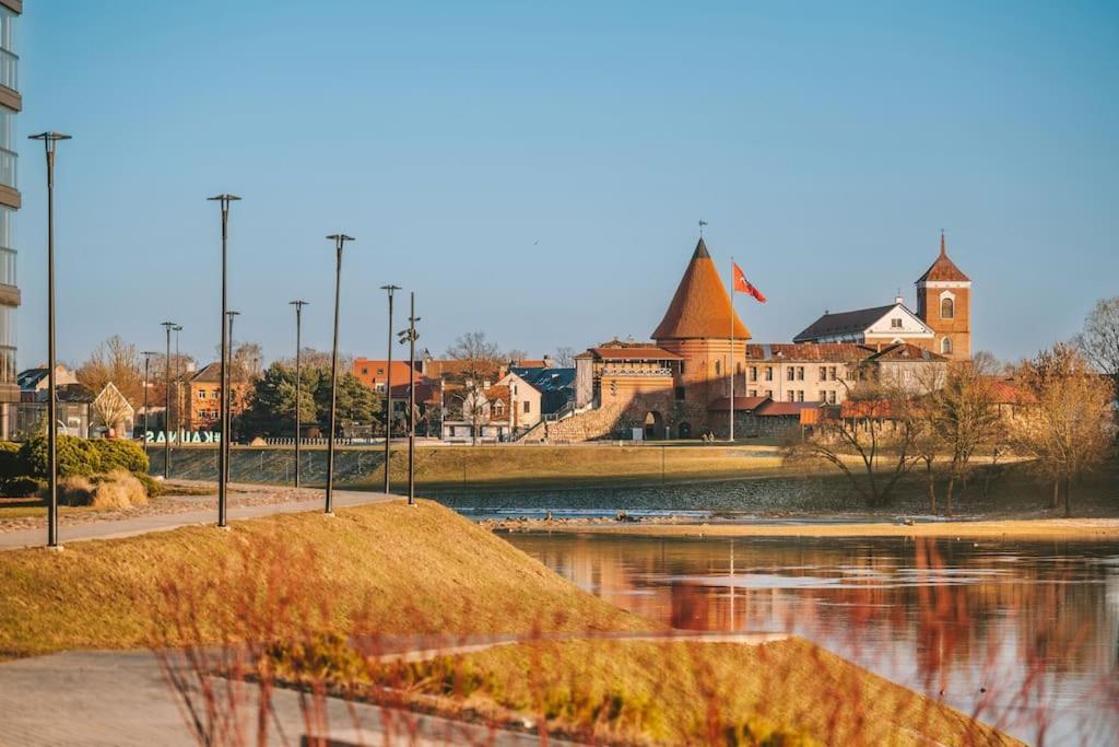 Bright Kaunas Apartment With Castle View Extérieur photo